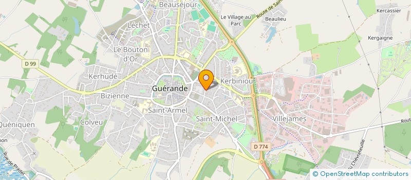 localisation de l'entreprise MADAME MONIQUE CHEVALIER à GUERANDE