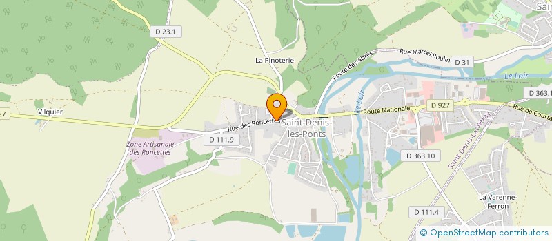 localisation de l'entreprise MADAME MONIQUE CHEVALLIER à SAINT-DENIS-LANNERAY