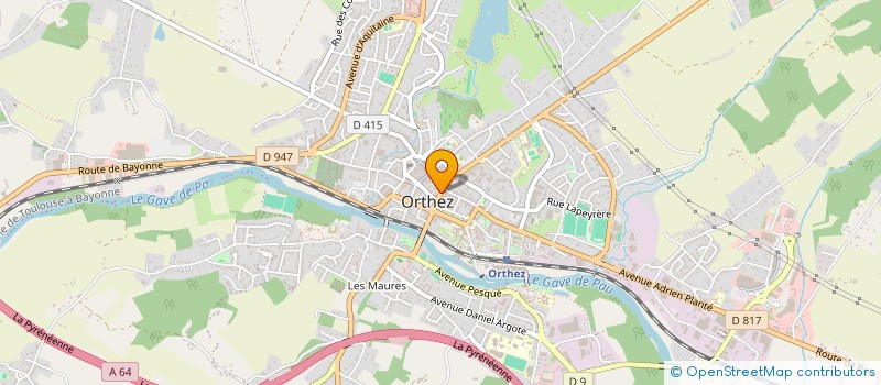 localisation de l'entreprise MADAME MONIQUE CLAVERIE  ORTHEZ