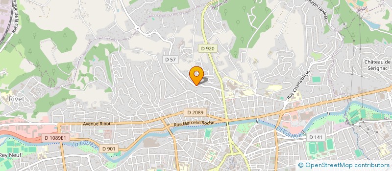 localisation de l'entreprise MADAME MONIQUE CLEDAT  BRIVE-LA-GAILLARDE