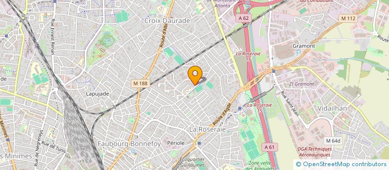 localisation de l'entreprise MADAME MONIQUE COHEN à TOULOUSE