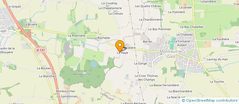 localisation de l'entreprise MADAME MONIQUE COLLET  HEDE-BAZOUGES