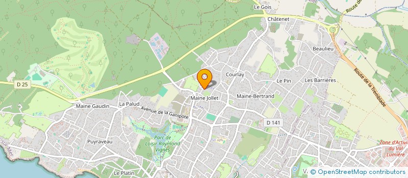 localisation de l'entreprise MADAME MONIQUE COLNAT  SAINT-PALAIS-SUR-MER