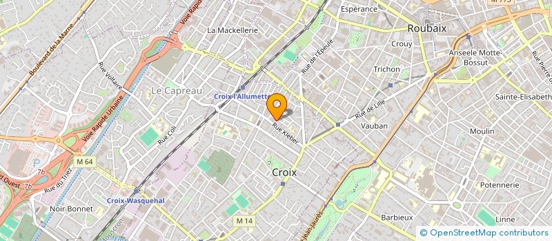 localisation de l'entreprise MADAME MONIQUE COLPAERT  CROIX