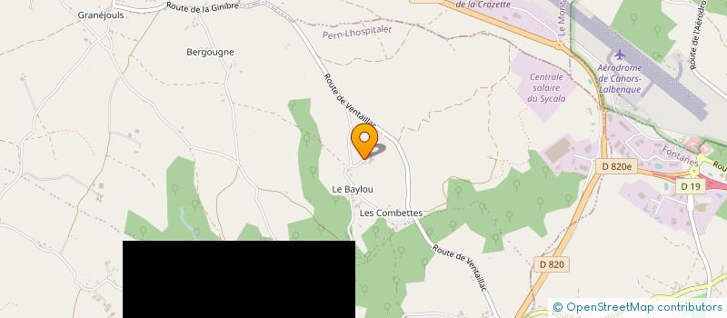 localisation de l'entreprise MADAME MONIQUE COMBEBIAS  LHOSPITALET