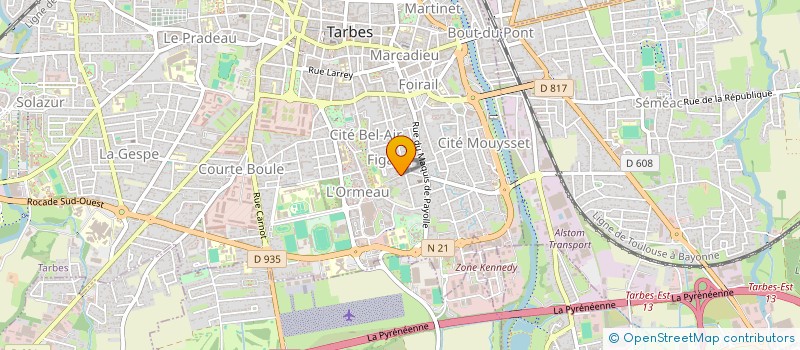 localisation de l'entreprise MADAME MONIQUE COMBETTES à TARBES
