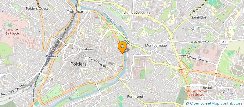 localisation de l'entreprise MADAME MONIQUE COMPAGNON à POITIERS