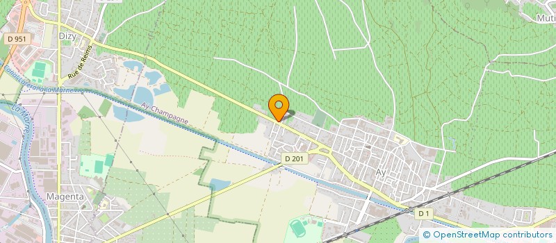 localisation de l'entreprise MADAME MONIQUE CONSTANT  AY-CHAMPAGNE