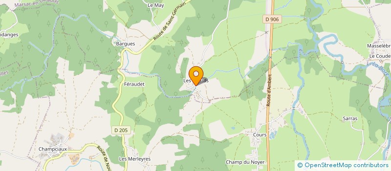 localisation de l'entreprise MADAME MONIQUE CONVERT  MARSAC-EN-LIVRADOIS