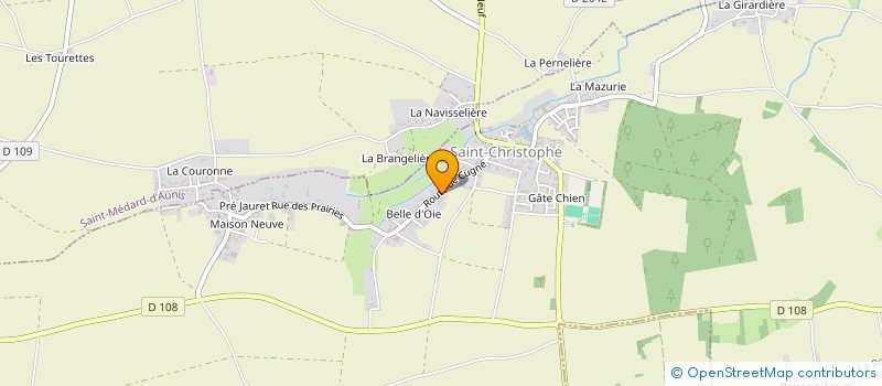 localisation de l'entreprise MADAME MONIQUE CORTES  SAINT-CHRISTOPHE