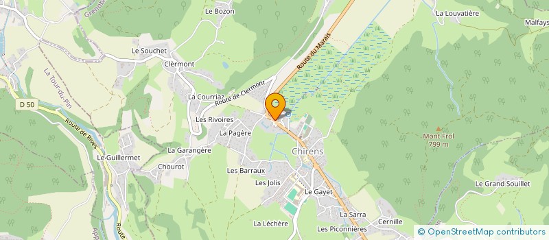 localisation de l'entreprise MADAME MONIQUE COTTICELLI  CHIRENS