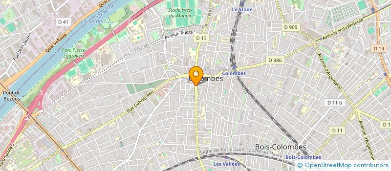 localisation de l'entreprise MADAME MONIQUE COURBEZ à COLOMBES