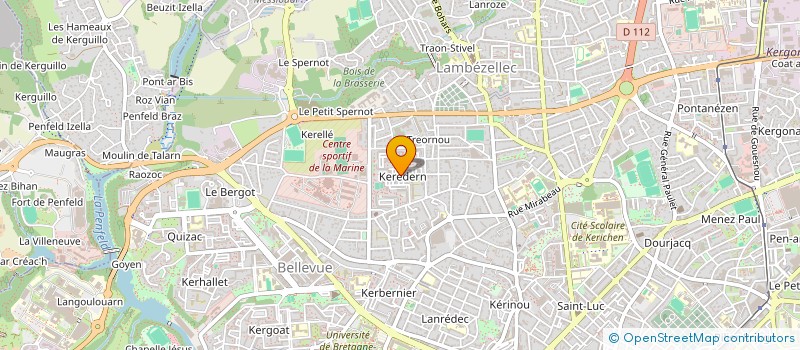 localisation de l'entreprise MADAME MONIQUE CRENN à BREST
