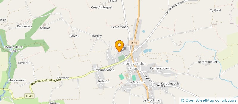 localisation de l'entreprise MADAME MONIQUE CRETE  LANDELEAU