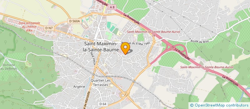 localisation de l'entreprise MADAME MONIQUE CROIZARD à SAINT-MAXIMIN-LA-SAINTE-BAUME