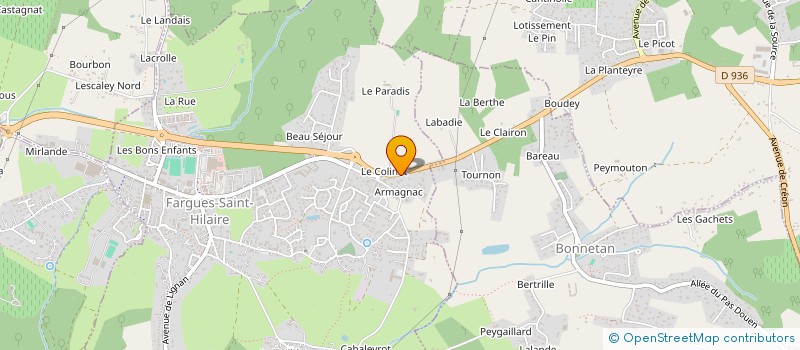 localisation de l'entreprise MADAME MONIQUE CROS  FARGUES-SAINT-HILAIRE