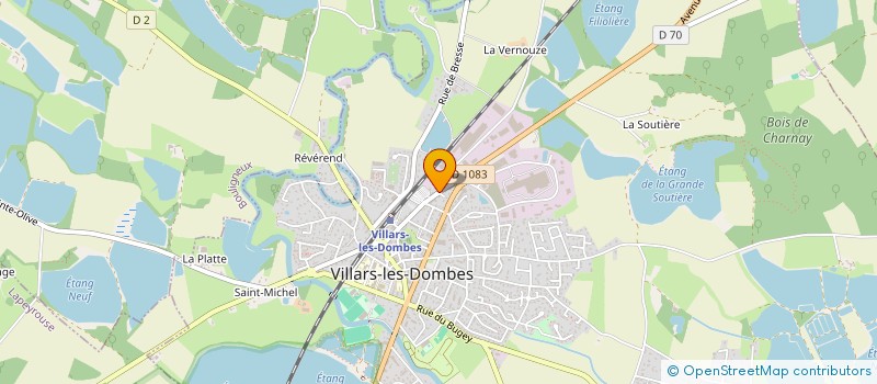 localisation de l'entreprise MADAME MONIQUE CUINET à VILLARS-LES-DOMBES