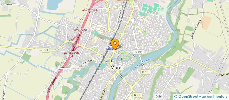 localisation de l'entreprise MADAME MONIQUE CUNY  MURET