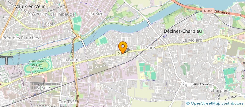 localisation de l'entreprise MADAME MONIQUE DA SILVA  DECINES-CHARPIEU