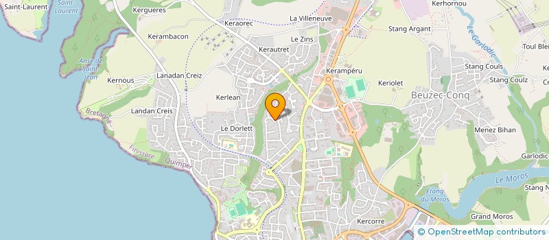 localisation de l'entreprise MADAME MONIQUE DAGORN  CONCARNEAU