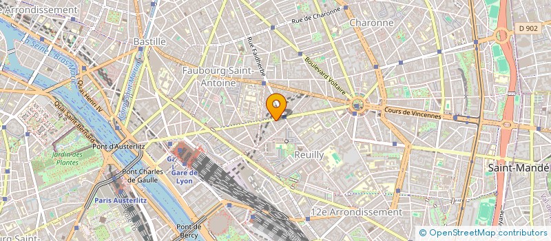 localisation de l'entreprise MADAME MONIQUE DAGUIER  PARIS