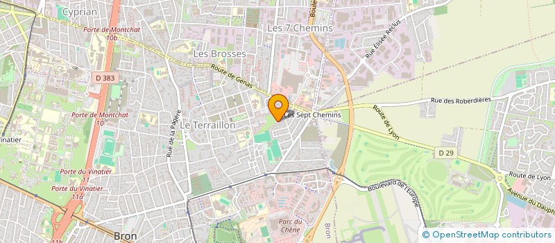 localisation de l'entreprise MADAME MONIQUE DANTHONY  BRON