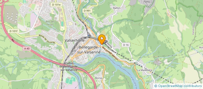 localisation de l'entreprise MADAME MONIQUE DARMET à VALSERHONE