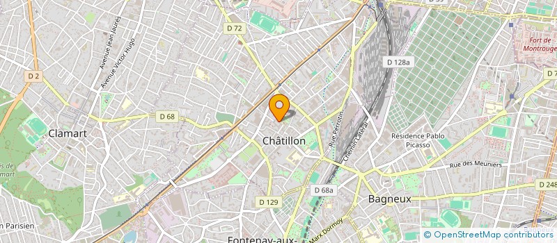 localisation de l'entreprise MADAME MONIQUE DARNAND à CHATILLON