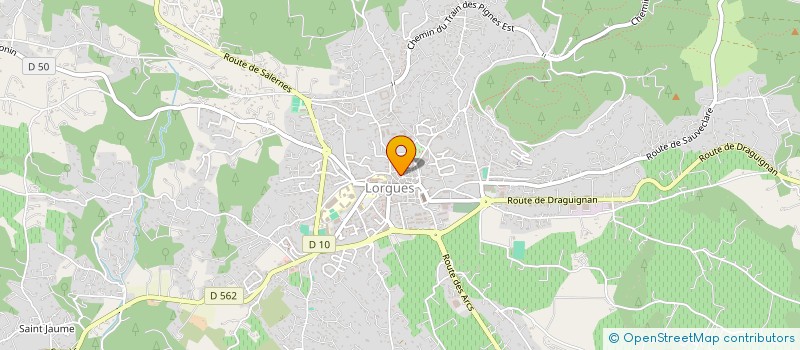 localisation de l'entreprise MADAME MONIQUE DAUGUET  LORGUES
