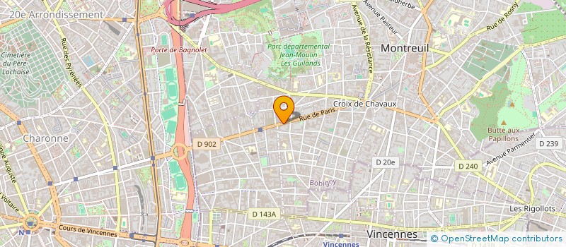 localisation de l'entreprise MADAME MONIQUE DAVID à MONTREUIL