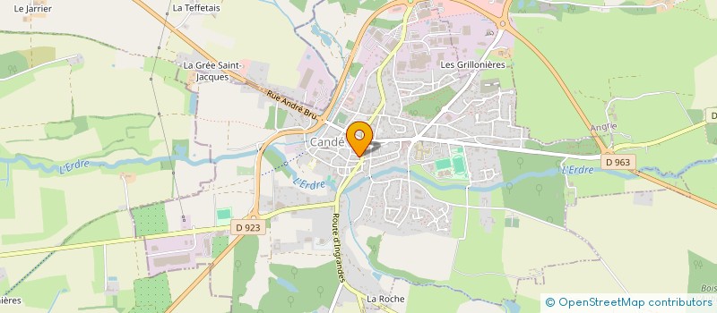 localisation de l'entreprise MADAME MONIQUE DAVY à VALLONS-DE-L'ERDRE