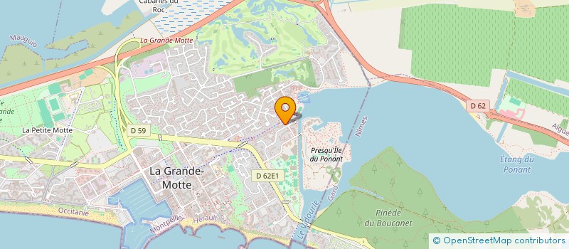 localisation de l'entreprise MADAME MONIQUE DE BIASI à LA GRANDE-MOTTE