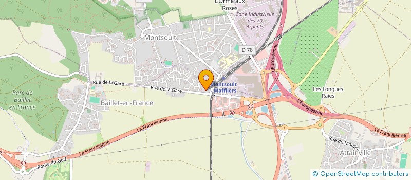 localisation de l'entreprise MADAME MONIQUE DE BRUCQ  BAILLET-EN-FRANCE