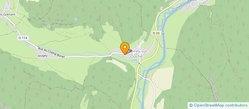 localisation de l'entreprise MADAME MONIQUE DE GIRVAL  FLEUREY-SUR-OUCHE