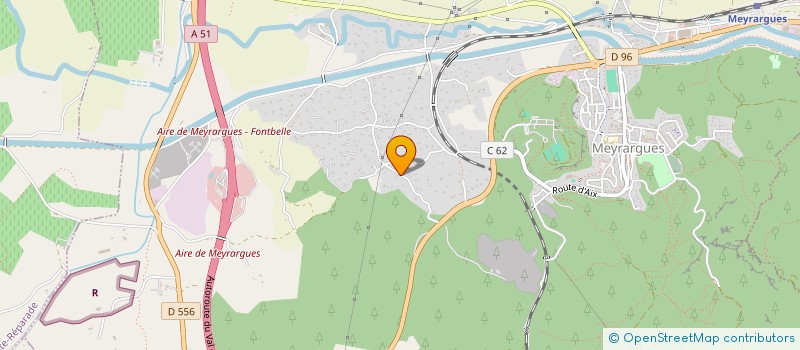 localisation de l'entreprise MADAME MONIQUE DE SAINT GILLES  MEYRARGUES