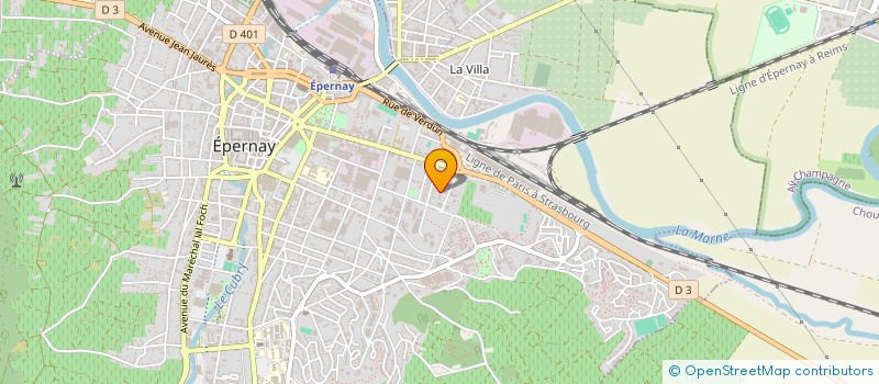 localisation de l'entreprise MADAME MONIQUE DEBARLE  EPERNAY