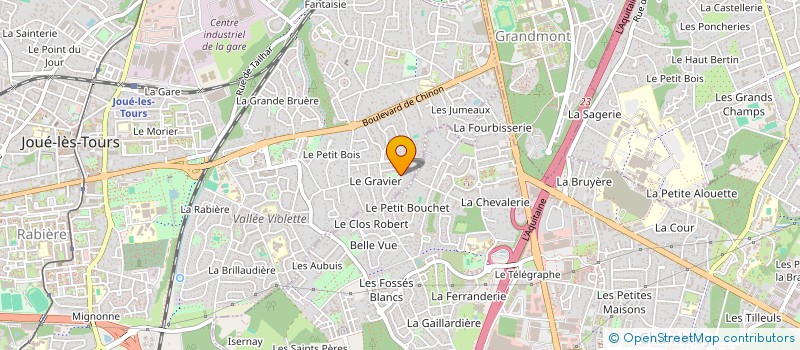 localisation de l'entreprise MADAME MONIQUE DEBIAIS  JOUE-LES-TOURS