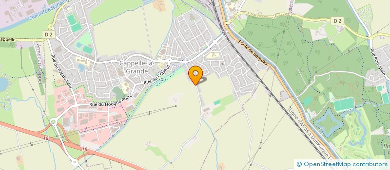 localisation de l'entreprise MADAME MONIQUE DEBLOCK  CAPPELLE-LA-GRANDE