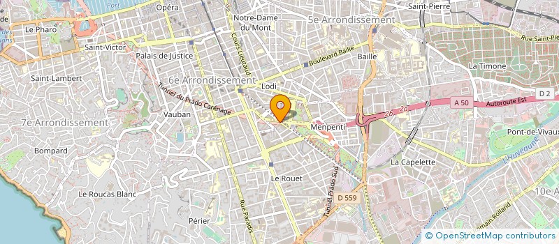 localisation de l'entreprise MADAME MONIQUE DECHAUD à MARSEILLE