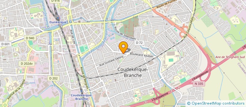 localisation de l'entreprise MADAME MONIQUE DECRAENE à COUDEKERQUE-BRANCHE