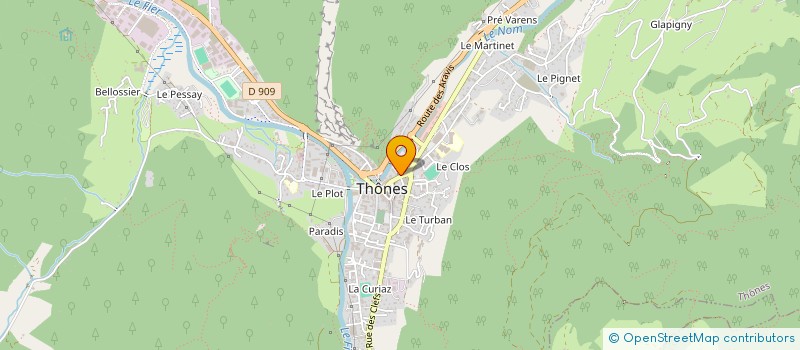 localisation de l'entreprise MADAME MONIQUE DEL-BEN  THONES