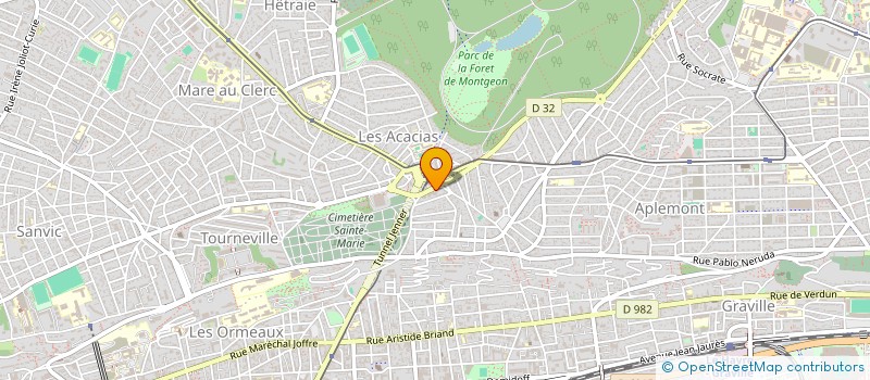 localisation de l'entreprise MADAME MONIQUE DELABARRE  LE HAVRE