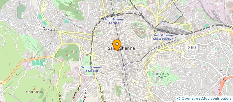 localisation de l'entreprise MADAME MONIQUE DELAGNES à SAINT-ETIENNE