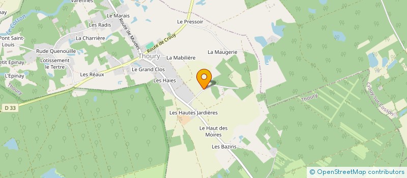 localisation de l'entreprise MADAME MONIQUE DELAHAYE  THOURY