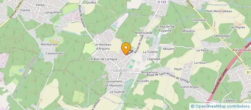 localisation de l'entreprise MADAME MONIQUE DELCOMBEL  SAUBION