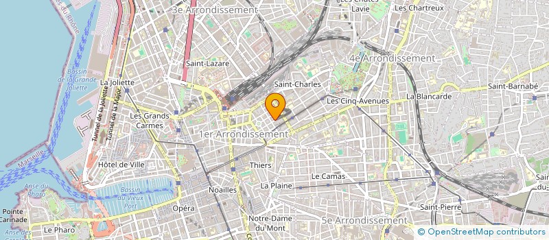 localisation de l'entreprise MADAME MONIQUE DELCROS  MARSEILLE