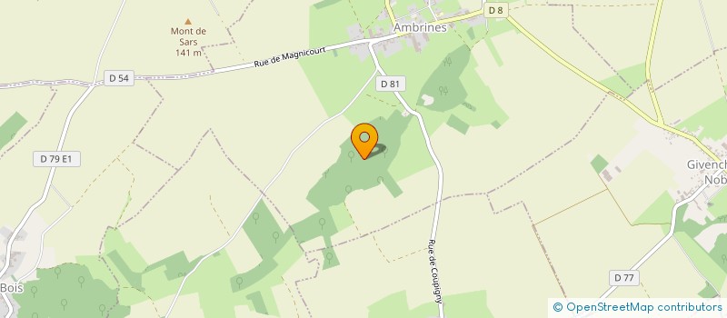 localisation de l'entreprise MADAME MONIQUE DELEBECQUE  AMBRINES