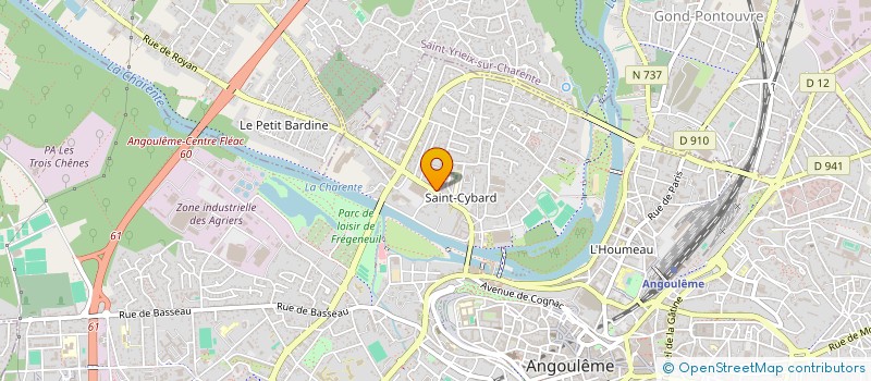 localisation de l'entreprise MADAME MONIQUE DELHOMME à ANGOULEME