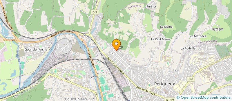 localisation de l'entreprise MADAME MONIQUE DELMOTTE à PERIGUEUX