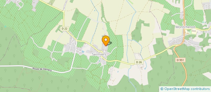 localisation de l'entreprise MADAME MONIQUE DELOZANNE  SERMIERS